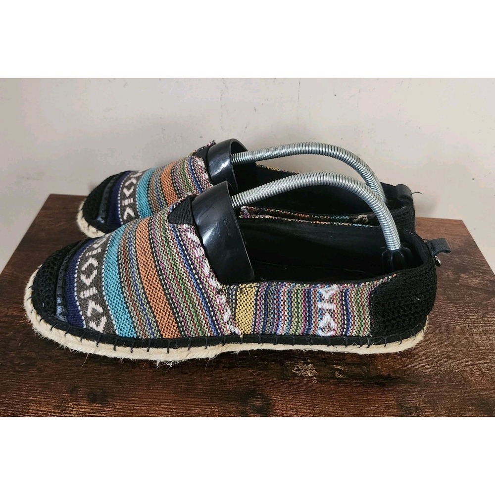 THE SAK Womens Size 11 Espadrilles Slip On Embroidered Crochet Multicolor Shoes